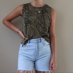 printed tank - vintage